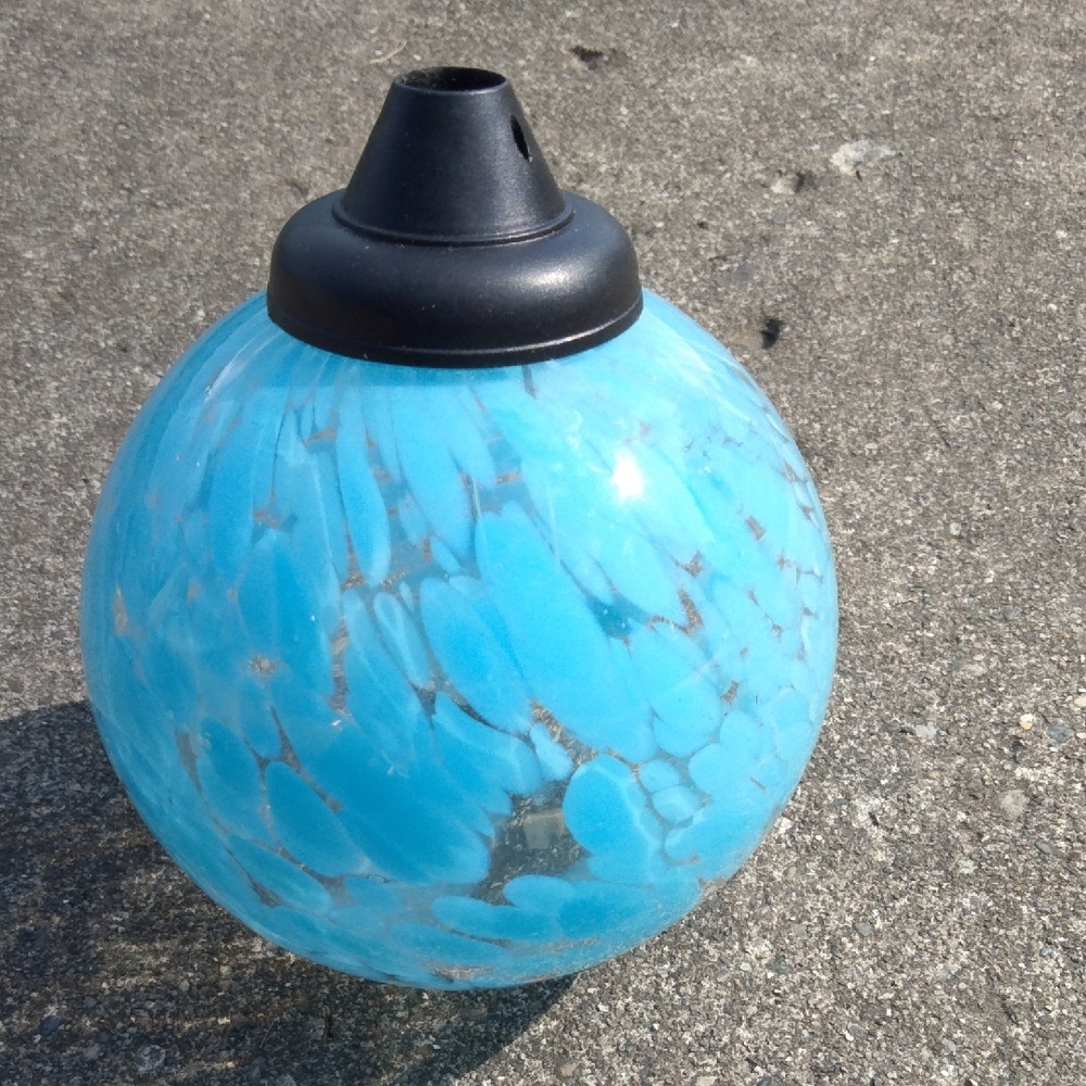Blue Glass Decorative Globe